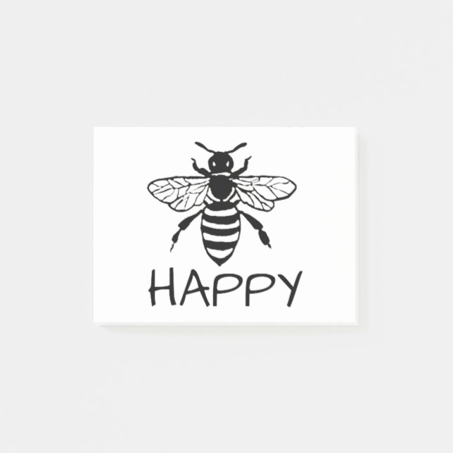 Post-it® Honey Bee/ Be Happy (Devant)