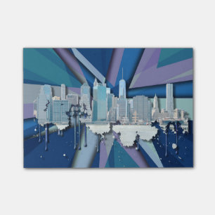 Post-it® Horizon   3D bleu de New York City