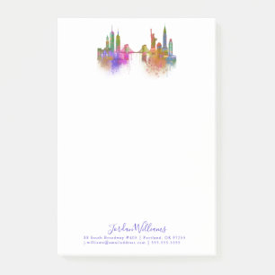 Post-it® Horizon de New York - arc-en-ciel