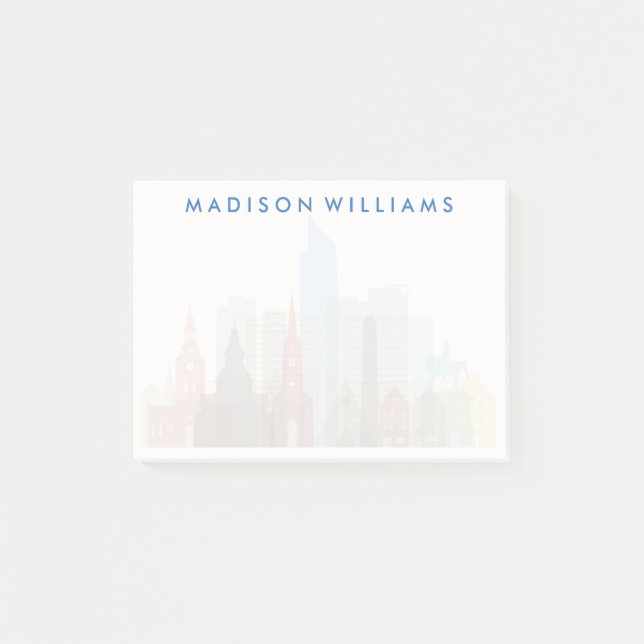 Post-it® Horizon de ville d'Oslo, Norvège | (Devant)