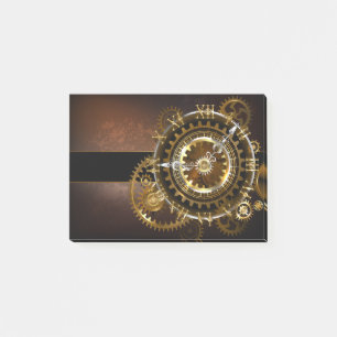 Post-it® Horloge Steampunk avec des engrenages anciens