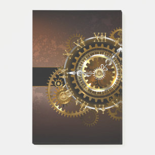 Post-it® Horloge Steampunk avec des engrenages anciens
