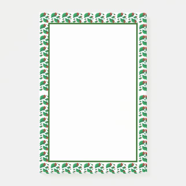Post-it® Houx de Noël (Devant)