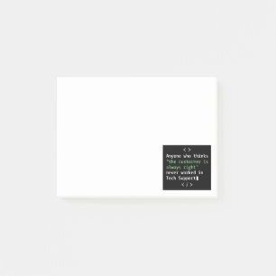Post-it® Humour de l'assistance technique pour le service c