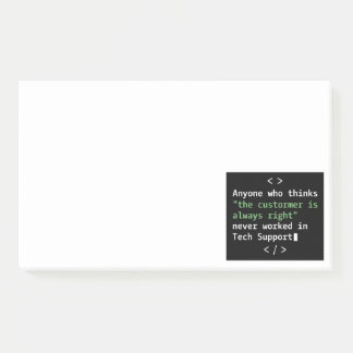 Post-it® Humour de l'assistance technique pour le service c
