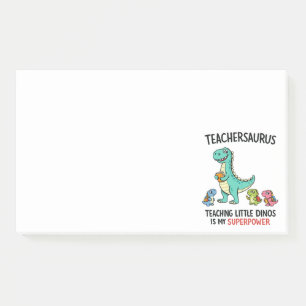 Post-it® Humour de professeur Teachersaurus avec de petits