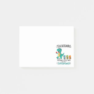 Post-it® Humour de professeur Teachersaurus avec de petits