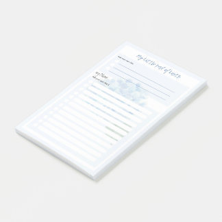 Post-it® Hydrangea Blue 'My Little Pad of Lists' par LeahG