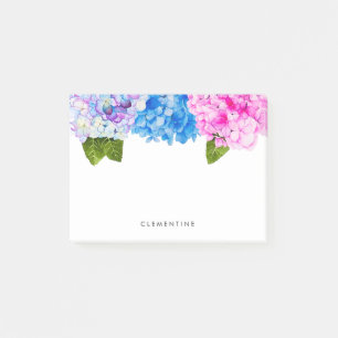Post-it® Hydrangea Flowers Aquarelle  Ajouter votre nom