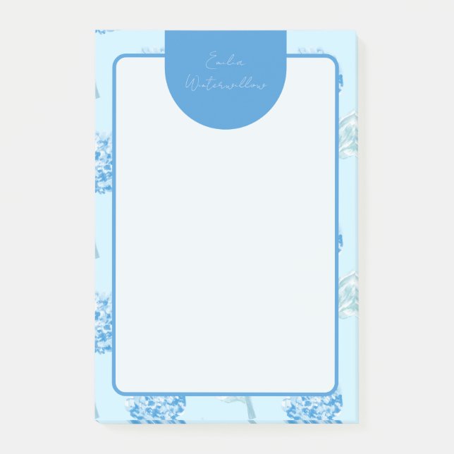 Post-it® Hydrangea Personnalisable de Style Grandmillennial (Devant)