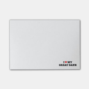 Post-it® I coeur mes notes de post-it de great dane