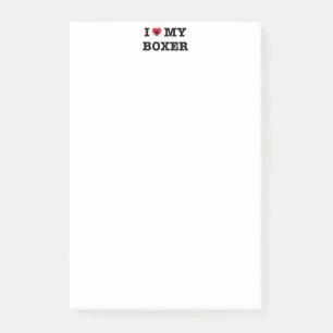 Post-it® I coeur mon boxeur