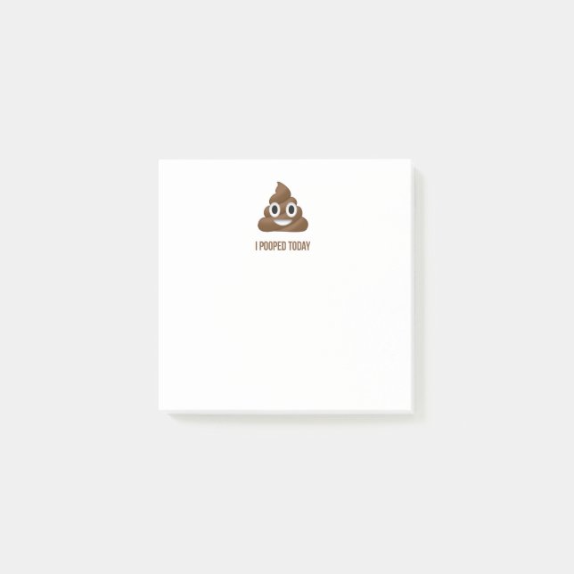 Post-it® I émoticône aujourd'hui de sourire de Pooped (Devant)