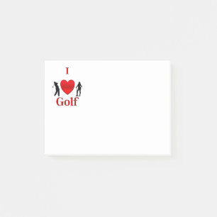 Post-it® I Heart Golf Sport