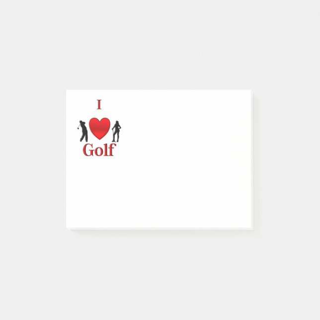 Post-it® I Heart Golf Sport (Devant)