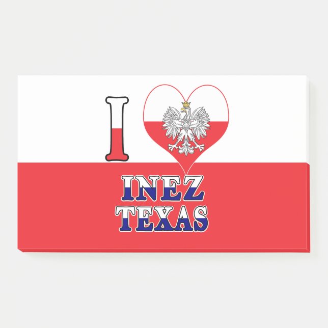 Post-it® I Heart Love Inez Texas (Devant)