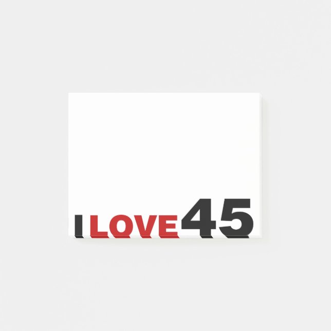 Post-it® I Love 45 (Devant)