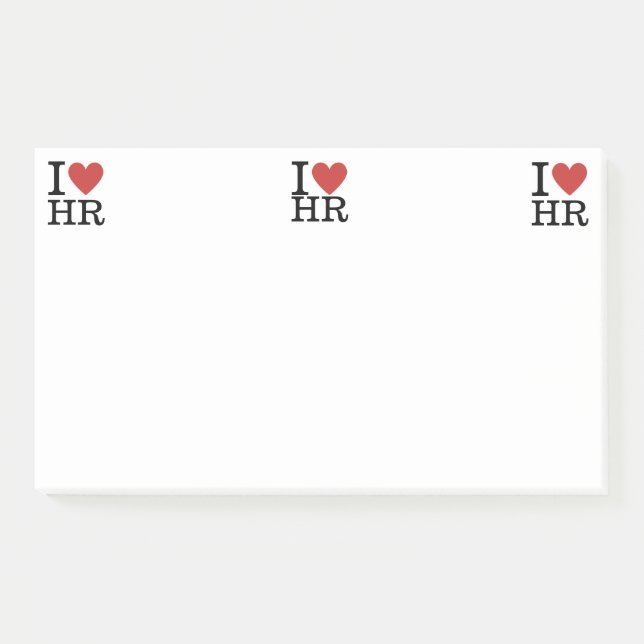 Post-it® I ❤️ Love HR Post-it Notes - Département des resso (Devant)