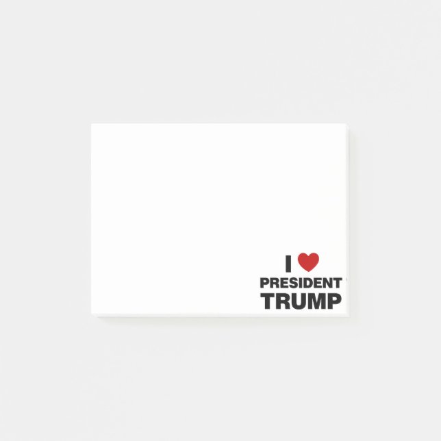 Post-it® I Love Président Trump Heart (Devant)