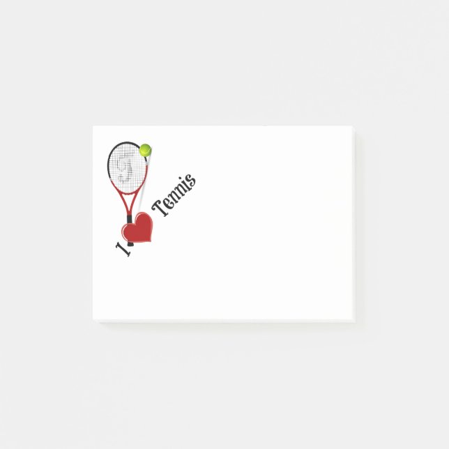 Post-it® I Love Tennis, Ball and Racquet (Devant)