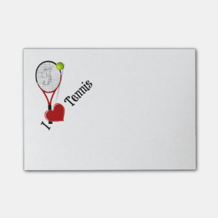 Post-it® I Love Tennis, Ball and Racquet