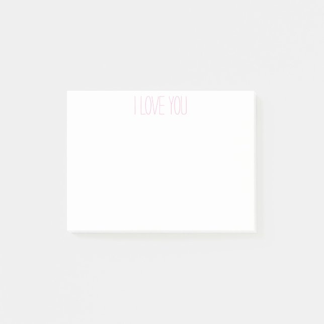 Post-it® I LOVE YOU Post-it Notes (Devant)