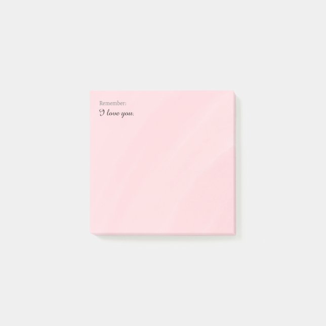 Post-it® I Love You sticky notes (Devant)