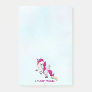 Post-it® I Poop Magic Funny Unicorne Dit
