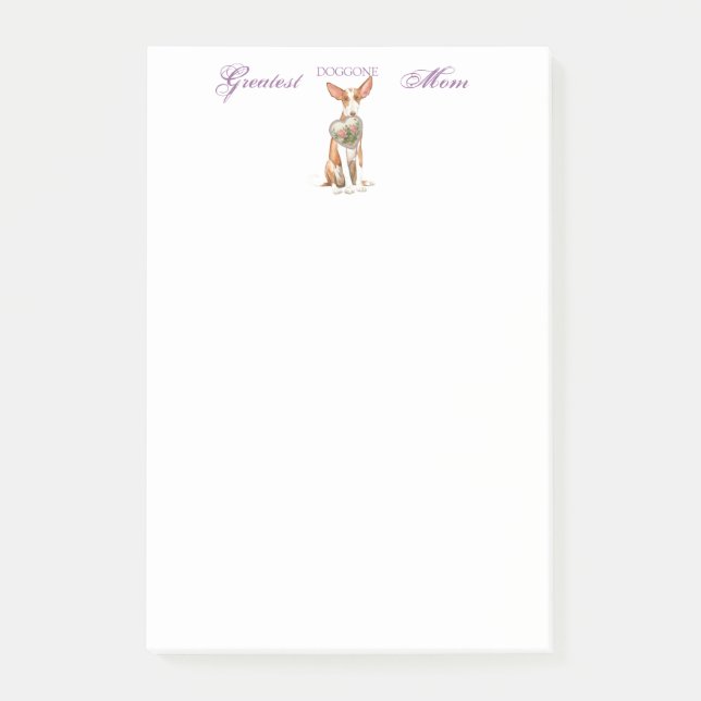 Post-it® Ibizan Hound Heart Maman (Devant)