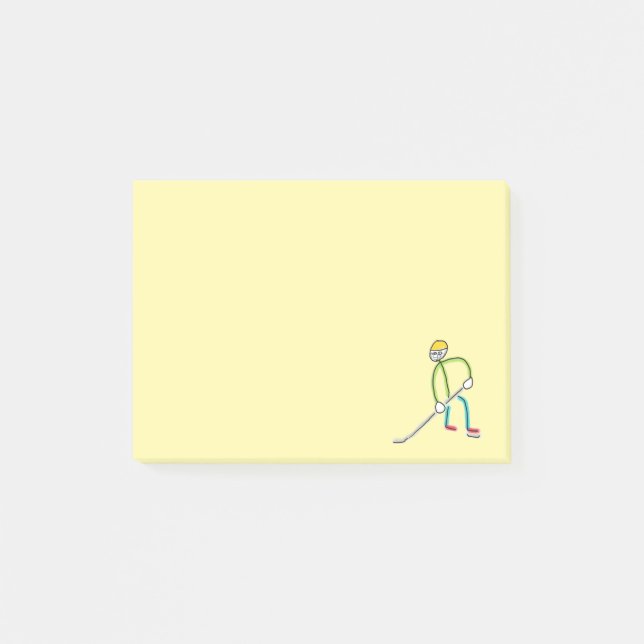 Post-it® Ice Hockey Stickman (Devant)