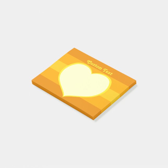 Post-it® Icône Coeur plat (Incliné)