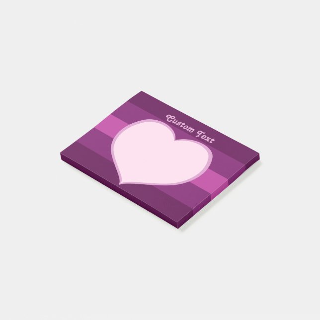 Post-it® Icône Coeur plat (Incliné)