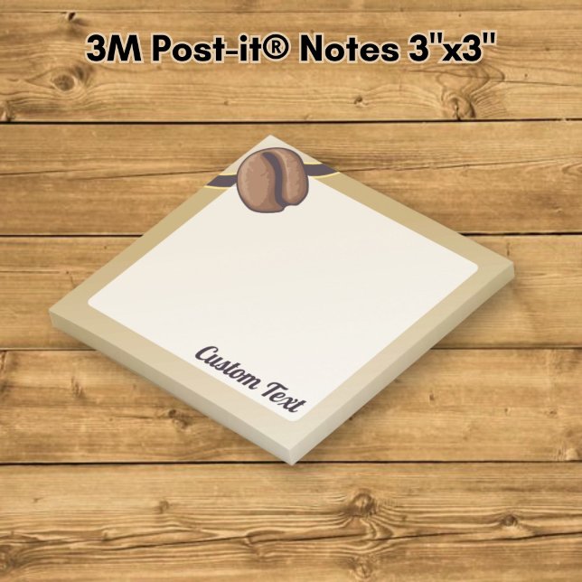 Post-it® Icône de grain de café (Créateur téléchargé)