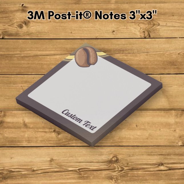 Post-it® Icône de grain de café (Créateur téléchargé)