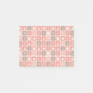 Post-it® Icône de Noël Carrés Rouges Art de Fête Classique