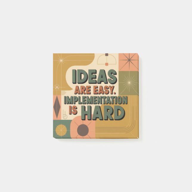 Post-it® Ideas Are Easy. Implementation Is Hard (Devant)