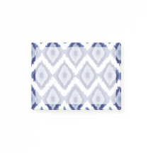 Ikat Diamond White Chevron