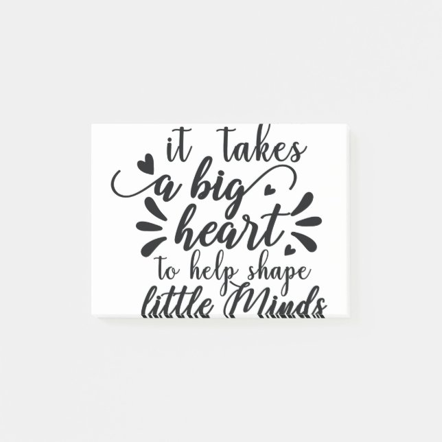 Post-it® il faut un grand coeur pour aider à former des pet (Devant)