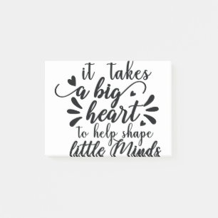 Post-it® il faut un grand coeur pour aider à former les pet