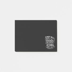 Post-it® Il se soucie de vous – Citation chrétienne encoura