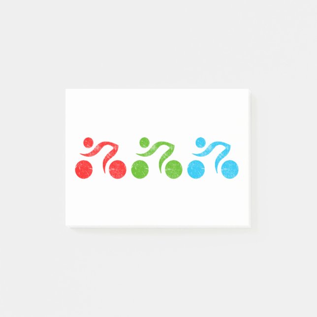 Post-it® Illustrateur moto amusant (Devant)