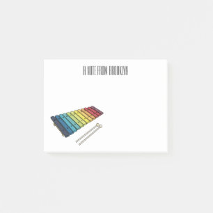 Post-it® Illustration de bande dessinée en Xylophone
