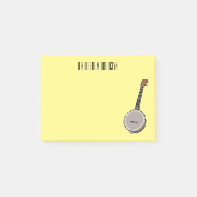 Post-it® Illustration de Banjo (Devant)