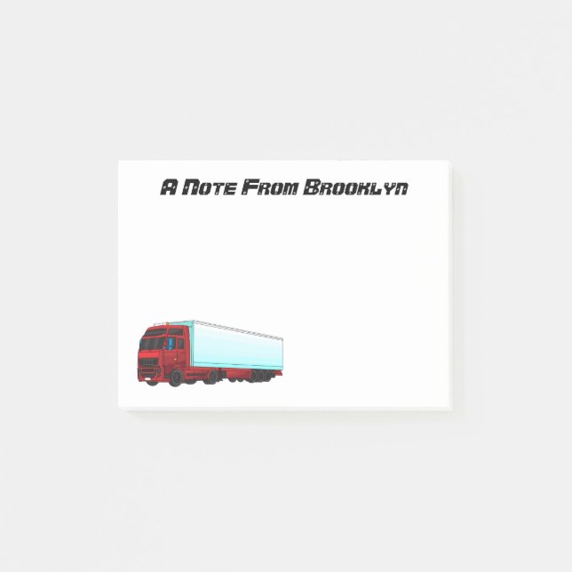 Post-it® Illustration de camion roumain (Devant)