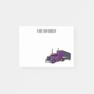 Post-it® Illustration de camion semi-remorque