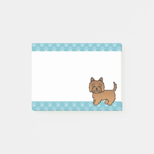 Post-it® Illustration de chien de dessin animé mignon Terri (Devant)