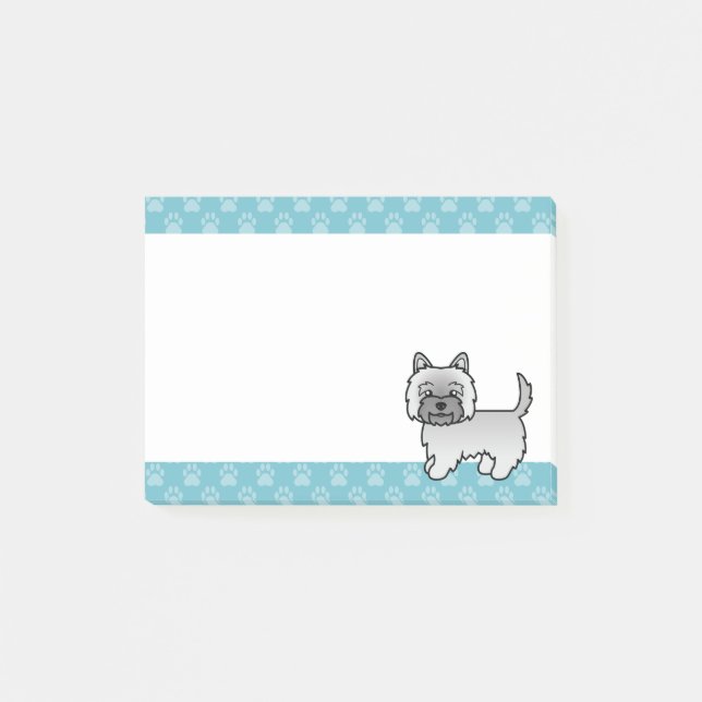 Post-it® Illustration de chien de dessin animé mignon Terri (Devant)