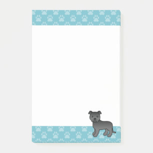 Post-it® Illustration de chien Staffordshire Bull Terrier n