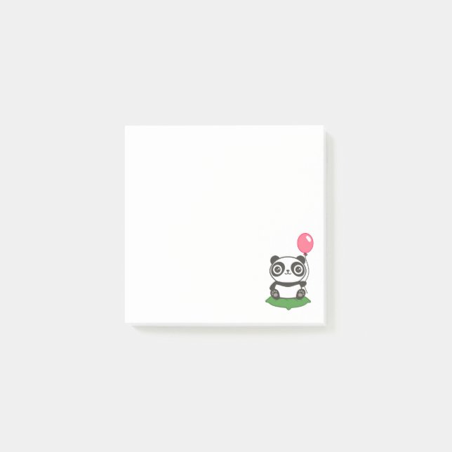 Post-it® Illustration de Cute Panda (Devant)