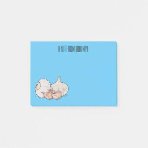 Post-it® Illustration de dessin sur l'ail